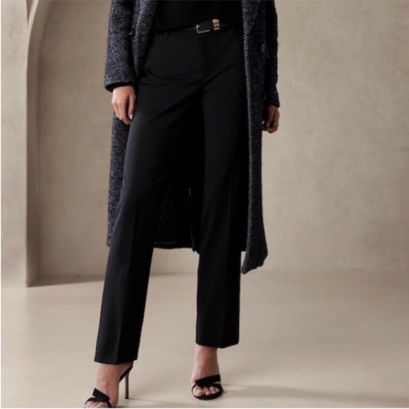 NWT! Banana Republic Black Siena Slim Wool Ankle Pant - Multiple Sizes🧡 - Picture 10 of 16